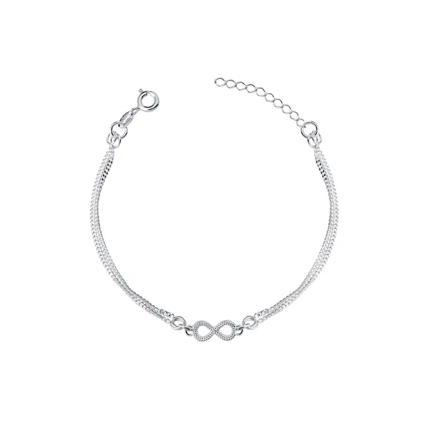 Pulseira Prata Infinito