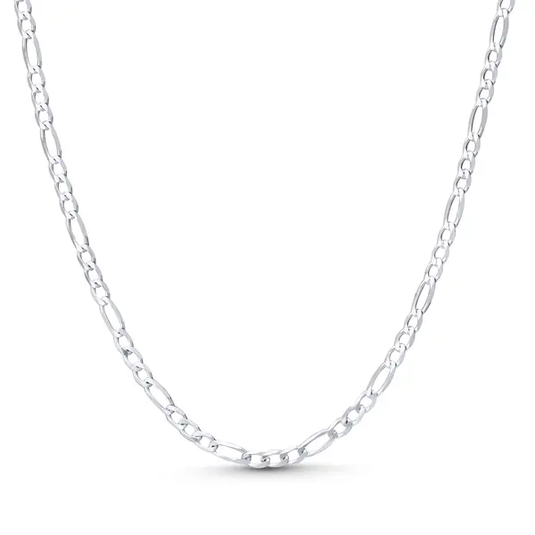Corrente Prata Masculina Figaro 60cm 2,4mm