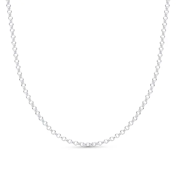 Corrente Prata Portuguesa 45cm 1,8mm