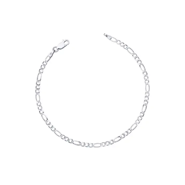 Pulseira  Prata Masculina  Figaro 20cm 3mm