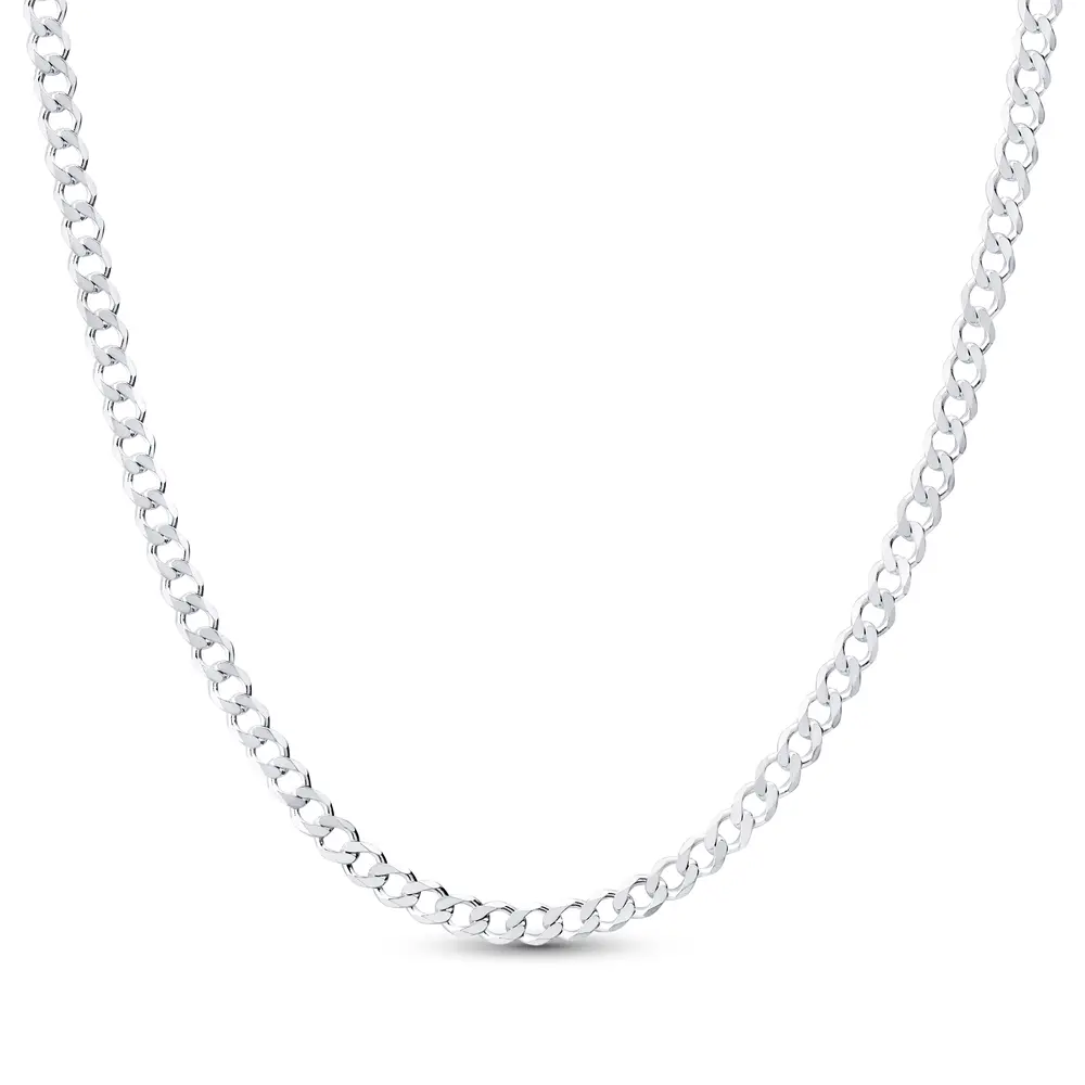 Corrente Prata Grumet 60cm 3mm