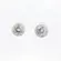 Brinco Prata Leve Redondo Clássico Cravejado