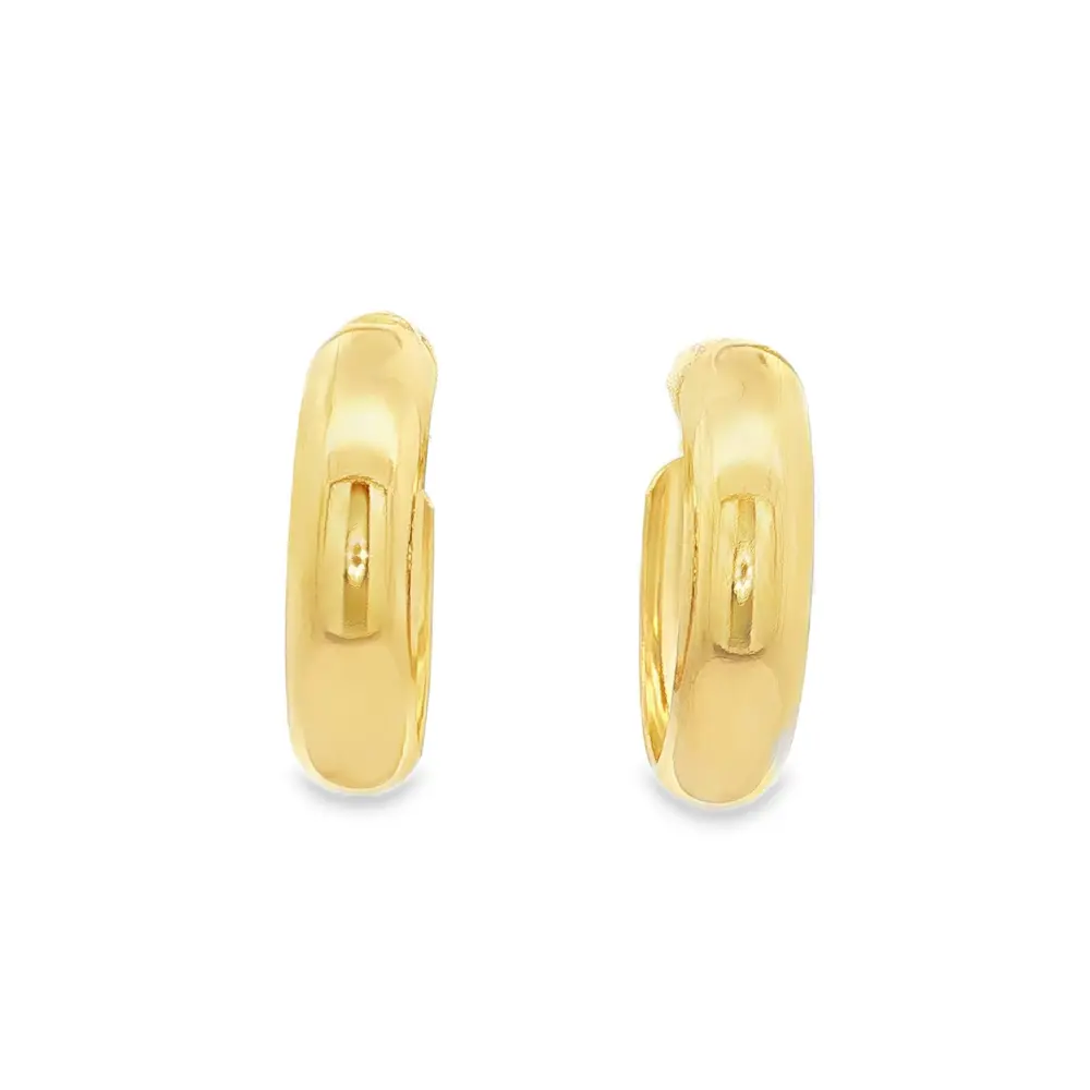 Brinco Folheado a Ouro 18k Argola Lisa M