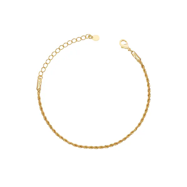 Pulseira Folheado a Ouro 18k Cordão Baiano