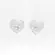 Brinco Prata Coração Malha Italiana