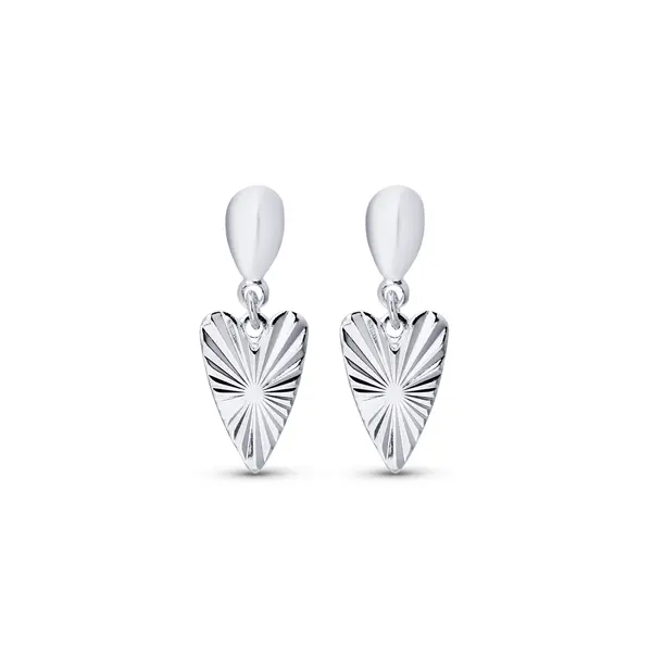 Brinco Prata Leve Coração