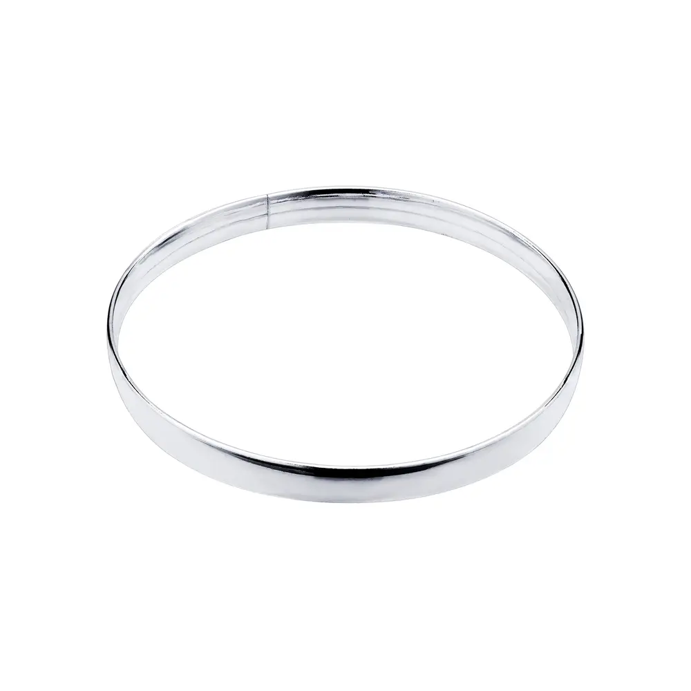 Bracelete Prata Liso Redondo