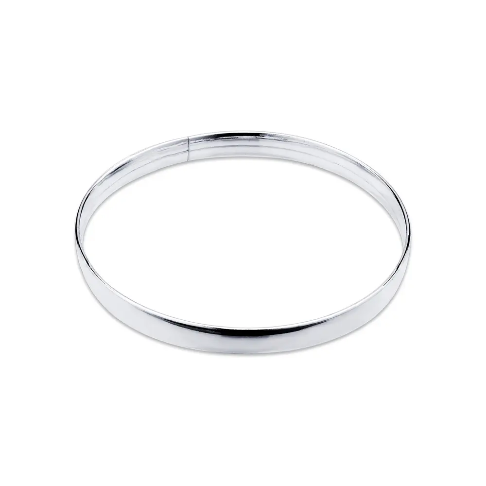 Bracelete Prata Liso Redondo