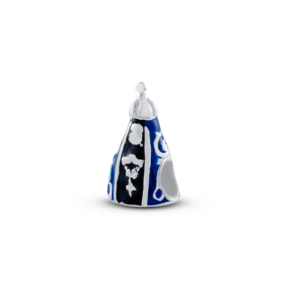 Berloque Prata Art Collection Nossa Senhora Esmaltado