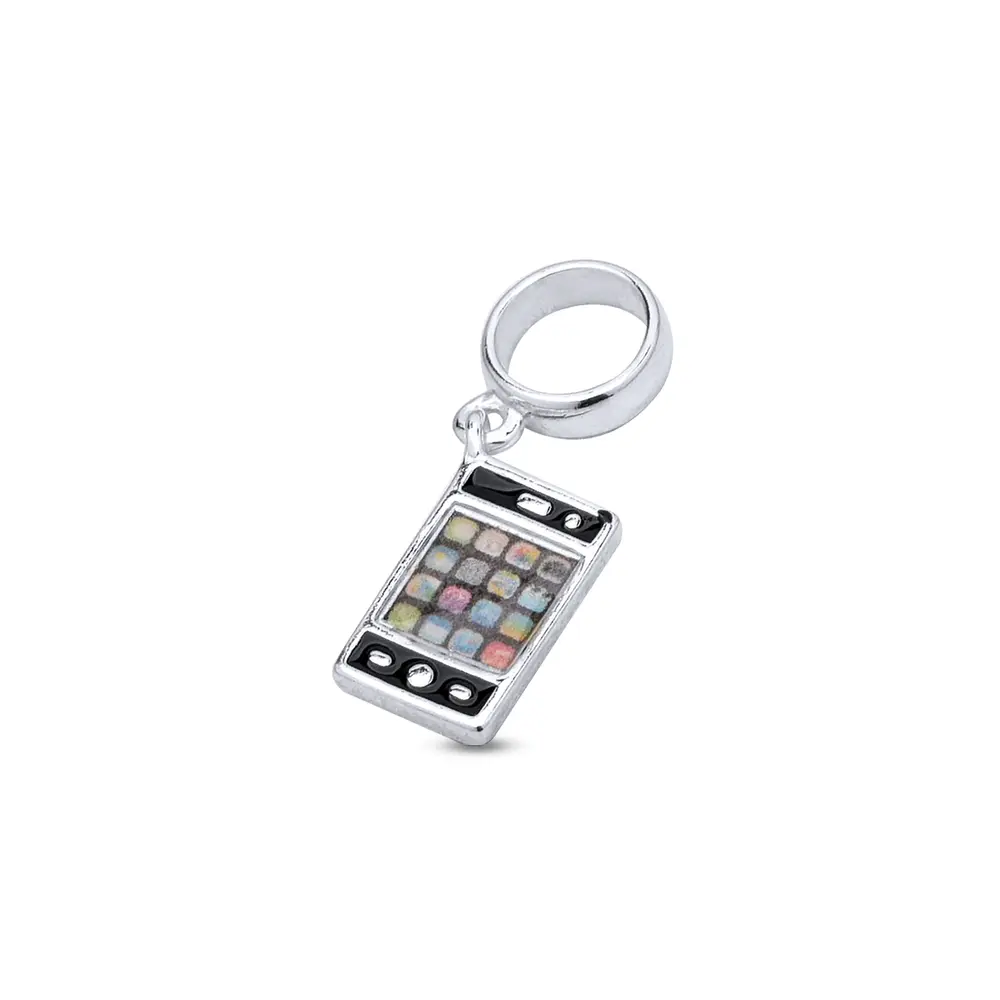 Berloque Prata Art Collection Celular Esmaltado