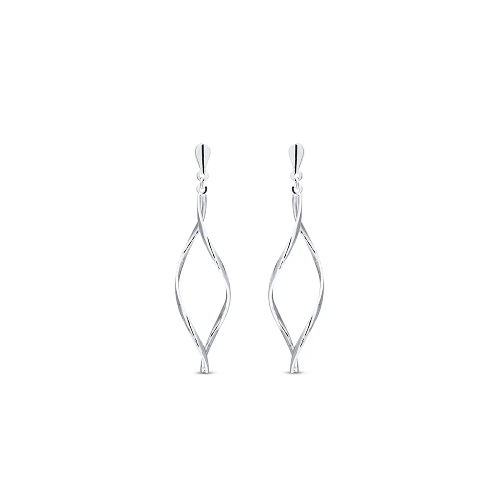 Brinco Prata Leve Carambola M