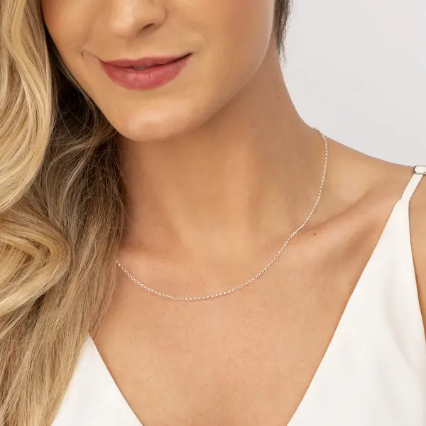 Gargantilha Prata Portuguesa 50cm 2mm