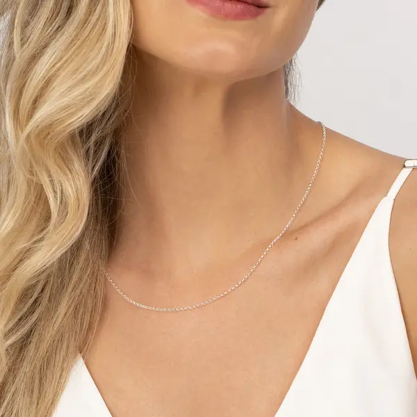 Gargantilha Prata Portuguesa 50cm 2mm