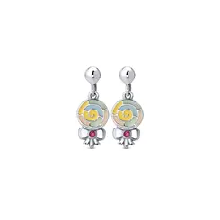 Brinco Prata Infantil Pirulito