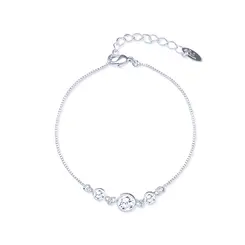 Pulseira Prata Leve Zircônia