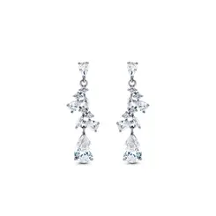 Brinco Prata Rodinada Gota Zircônias