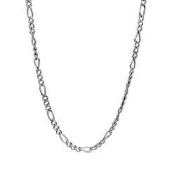 Corrente Aço Masculina  Figaro 60cm   5mm