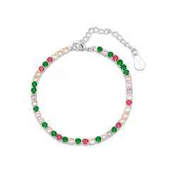 Pulseira Prata Leve Rivieira Zircônia M