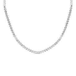 Choker Prata Leve Riviera Zircônia G