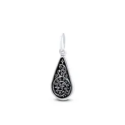 Pingente Prata Envelhecida Gota