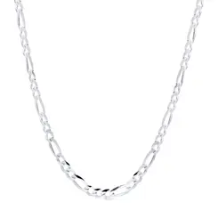 Corrente Prata Masculina Figaro 70cm 5mm