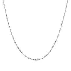 Gargantilha Prata Cordão Baiano 45cm 1,2mm