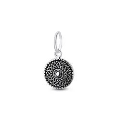 Pingente Prata Mandala Envelhecida P