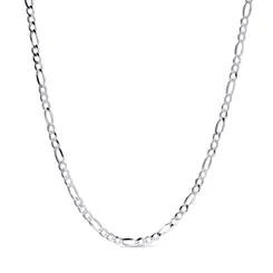 Corrente Prata Masculina Figaro 70cm 4mm