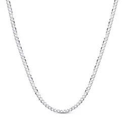 Corrente Prata Masculina Grumet 70cm 4mm