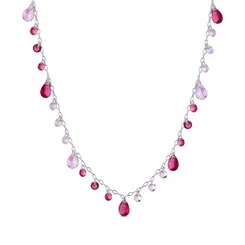 Choker Prata Leve Colors Cherry