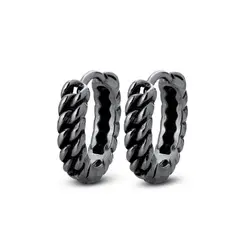 Brinco Aço Argola Click Envelhecida