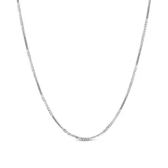 Gargantilha Prata Trabalhada Laminada 40 Cm