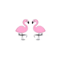 Brinco Prata Flamingo