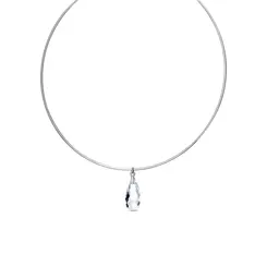 Colar Prata Leve Aro Gota
