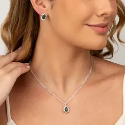 Conjunto Prata Leve Verde