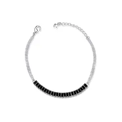 Pulseira Prata Leve Amour Noir