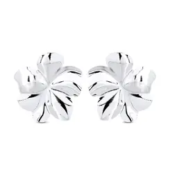 Brinco Prata Leve Flor Lisa