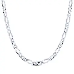 Corrente Prata Masculina Figaro 60cm 5mm
