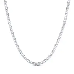 Corrente Prata Masculina Marina 60cm 4mm