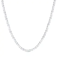 Corrente Prata Masculina Marina 70cm 3mm