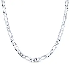 Corrente Prata Masculina Figaro 60cm 4mm