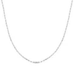 Gargantilha Prata Elos Latinha Pequena 45 Cm
