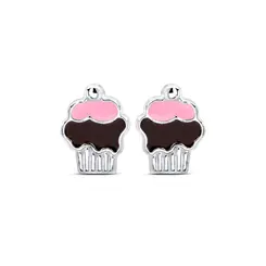 Brinco Prata Cupcake