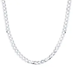 Corrente Prata Masculina Grumet 60cm 7mm