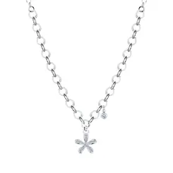 Colar Prata Leve Freedom Floral