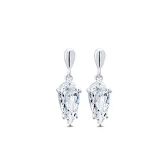 Brinco Prata Gota M Com Zircônias