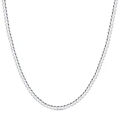 Corrente Prata Masculina Grumet 70cm 3mm
