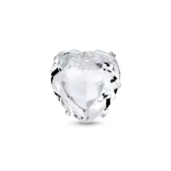Pingente Prata Coração Cristal Grande