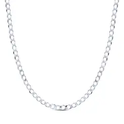 Corrente Prata Masculina Grumet 60cm 3mm