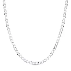 Corrente Prata Masculina Grumet 70cm 3mm